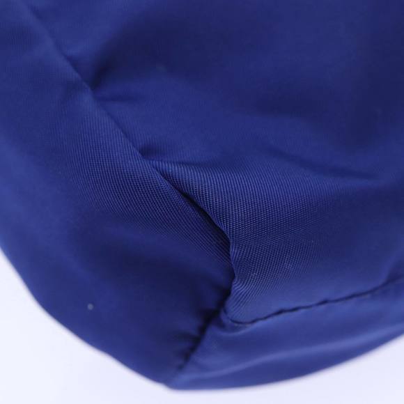 PRADA Pouch Nylon Blue Silver Auth 87469 - Picture 14 of 16